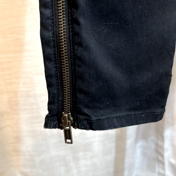 Rag & Bone Size 26 Pre-Owned Black Skinny Stretch Jeans Leg Zipper (0360) - Picture 4 of 11